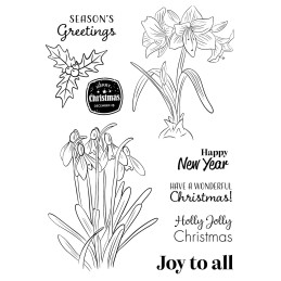 Vaessen Creative - Clear Stamp - Joy To All - 3625-0124