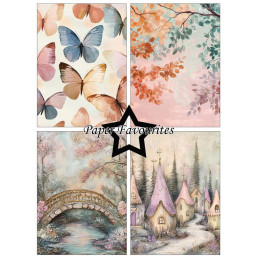 Paper Favourites - Papirpakke A6 - Woodland Fairy - PFA604