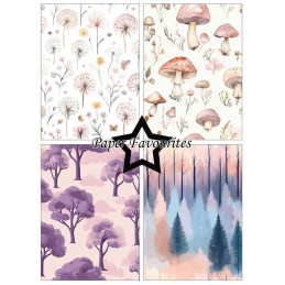 Paper Favourites - Papirpakke A6 - Woodland Fairy - PFA604