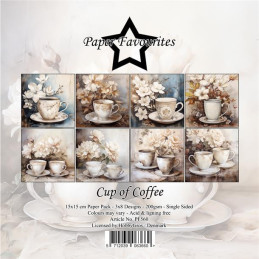 Paper Favourites - Papirpakke 15x15 - Cup Of Coffee - PF560