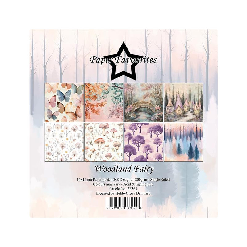 Paper Favourites - Papirpakke 15x15 - Woodland Fairy - PF563