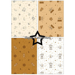 Paper Favourites - Papirpakke A5 - Coffee - PFA201