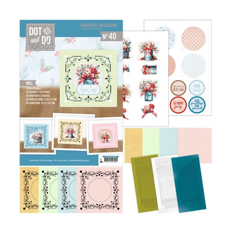 Dot And Do On Colour 40 - Frosted Floral