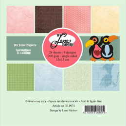 By Lene - Papirpakke 15x15 - Springtime Is Coming - BLP072