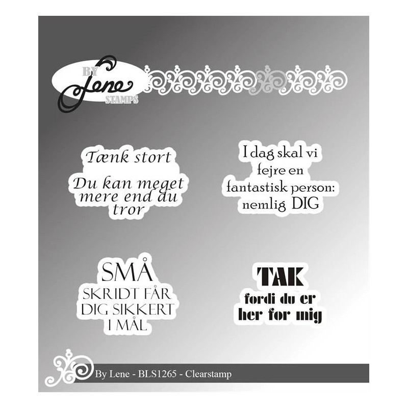 By Lene - Stempel - Danske Tekster - BLS1265
