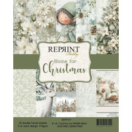 Reprint - Papirpakke 15x15 - Home For Christmas - RPP111