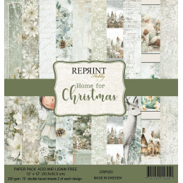 Reprint - Papirpakke 30x30 - Home For Christmas - CRP093