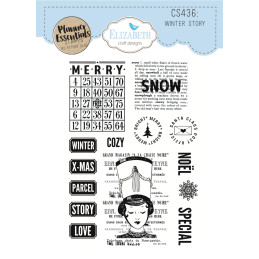 Elizabeth Craft Designs - Stamps - Planner Essentials - Winter Story