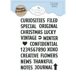 Elizabeth Craft Designs - Stamps - Planner Essentials - Words