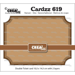 CREAlies - Cardzz - Double Ticket Card - CLCZ619