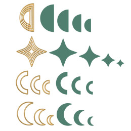 Vaessen Creative - Mini Basic Shapes 2 - 3625-0203