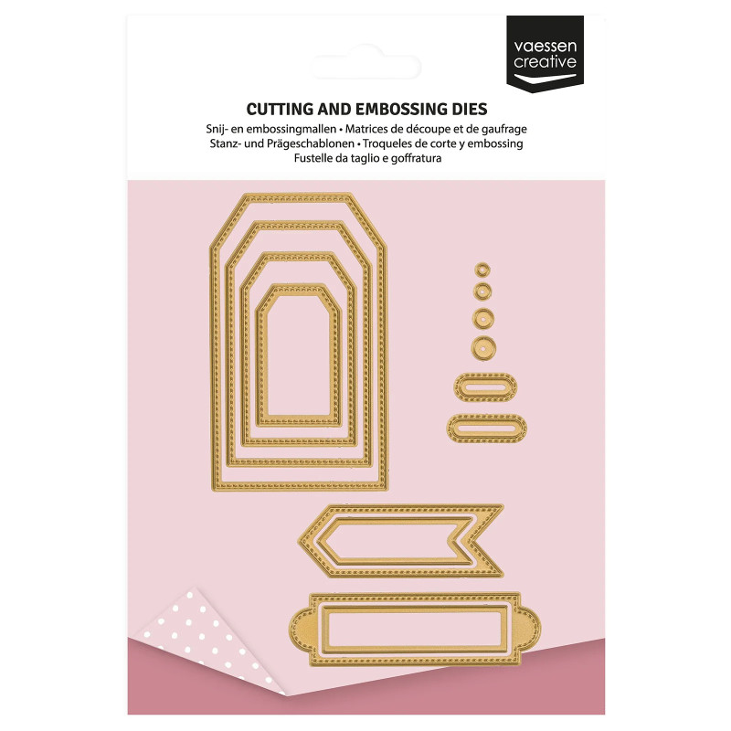 Vaessen Creative - Mini Trapeze Banners & Labels - 3625-0207