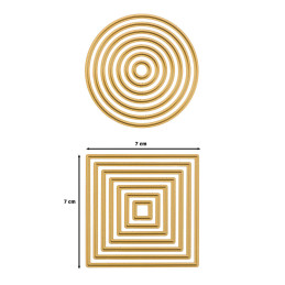Vaessen Creative - Mini Circles & Squares - 3625-0208