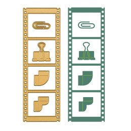 Vaessen Creative - Mini Vintage Filmstrip - 3625-0212