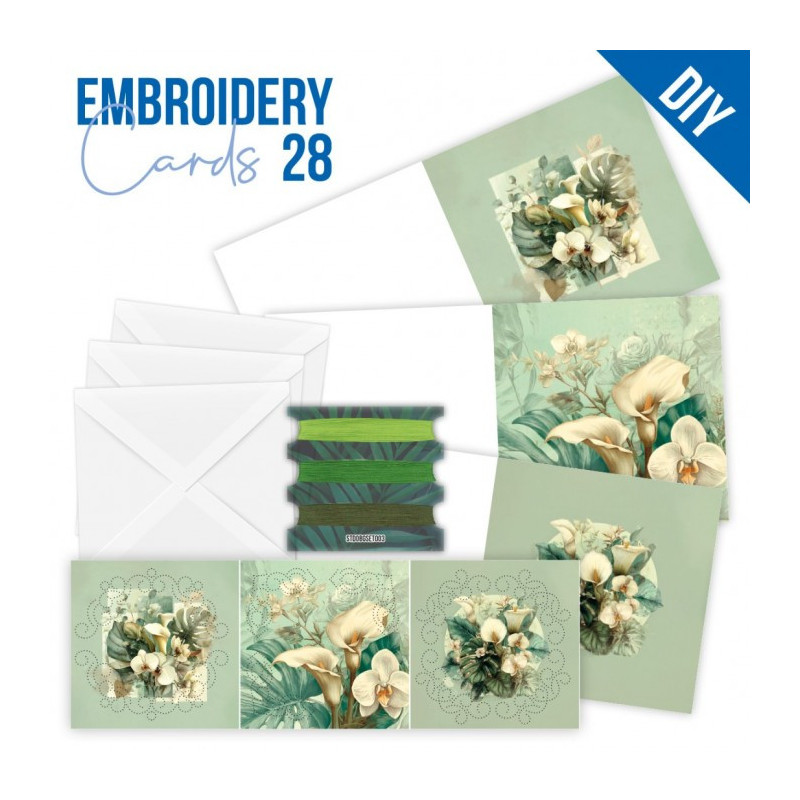 Stitch And Do Cards 28 - Touch Of Green
