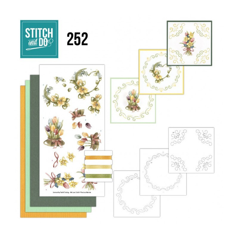 Stitch And Do 252 - Yellow Flowers