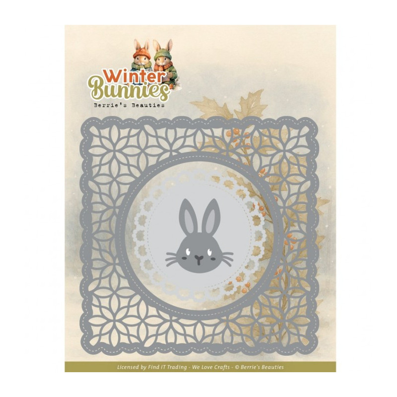 Berries Beauties - Winter Bunnies - Bunny Frame