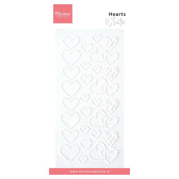 Marianne Design - Decoration Pearls - Hearts - White