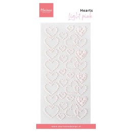 Marianne Design - Decoration Pearls - Hearts - Light Pink