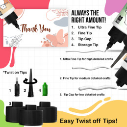 Bearly Art - Precision Craft Glue - The Mini + Tip Kit