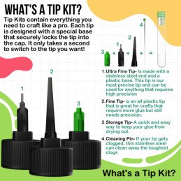 Bearly Art - Precision Craft Glue - The Mini + Tip Kit