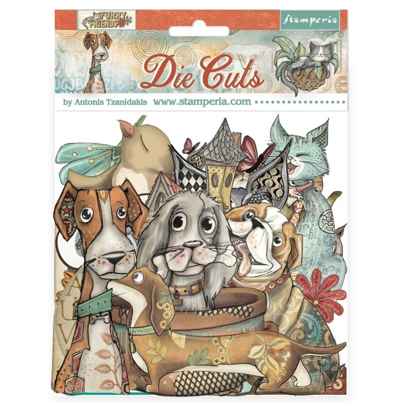 Stamperia - Die Cuts - Furry Friends - DFLDC121