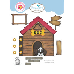 Elizabeth Craft Designs - Cute & Whimsical - Dog House Build A Book
