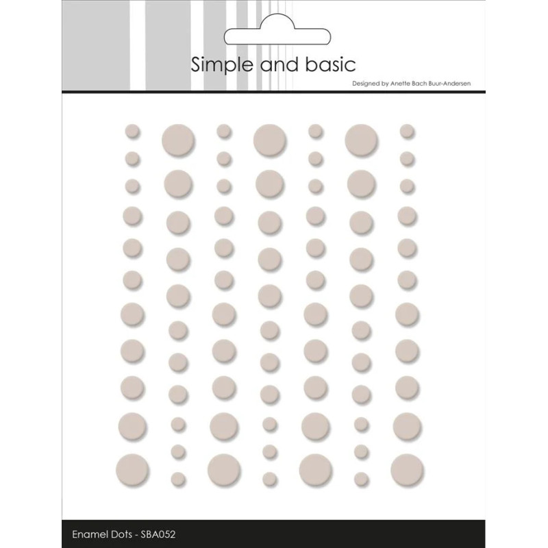 Simple And Basic - Matte Enamel Dots - Beige