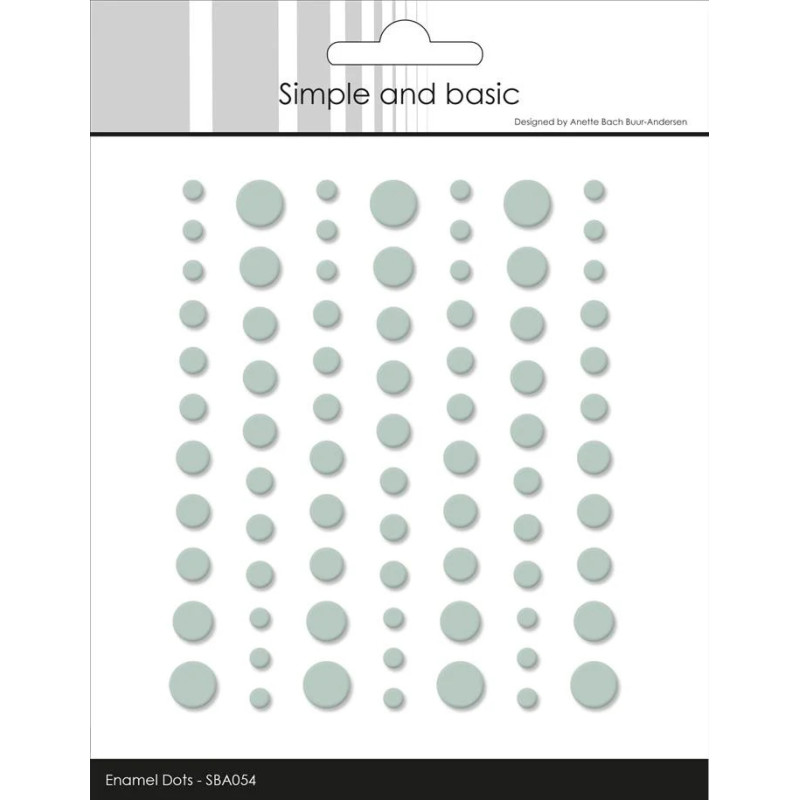 Simple And Basic - Matte Enamel Dots - Eucalyptus