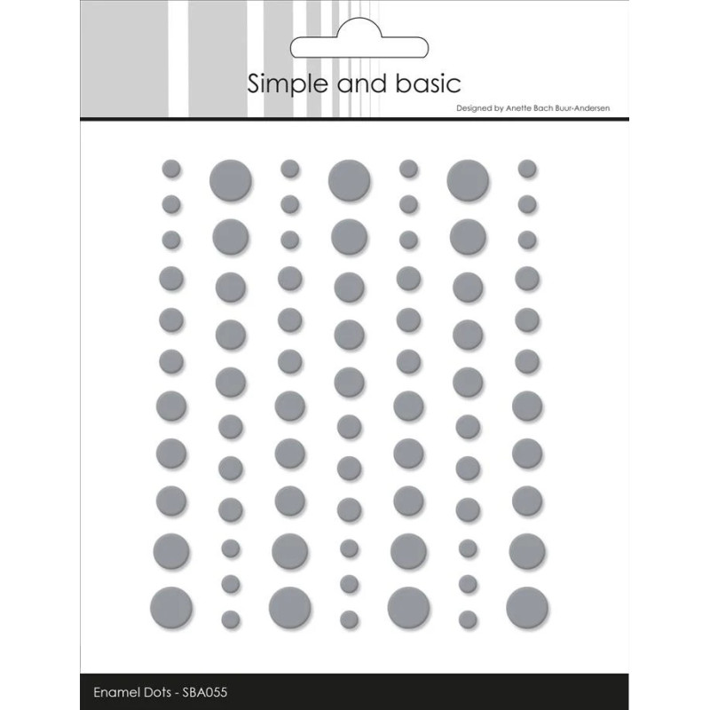 Simple And Basic - Matte Enamel Dots - Concrete
