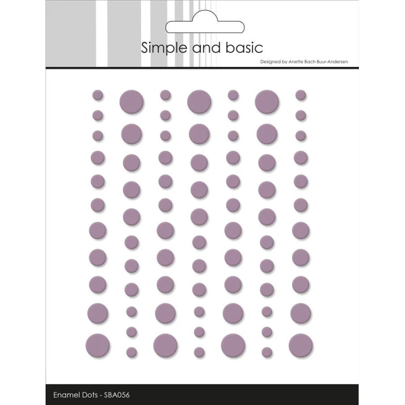 Simple And Basic - Matte Enamel Dots - Heather