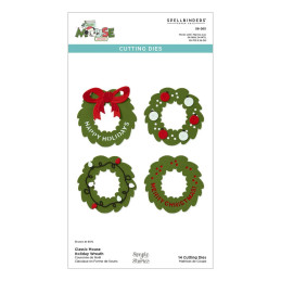 Spellbinders - Classic Mouse Collection - Christmas Holiday Wreath - S6-265