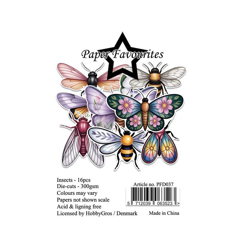 Paper Favourites - Die Cuts - Insects - PFD037