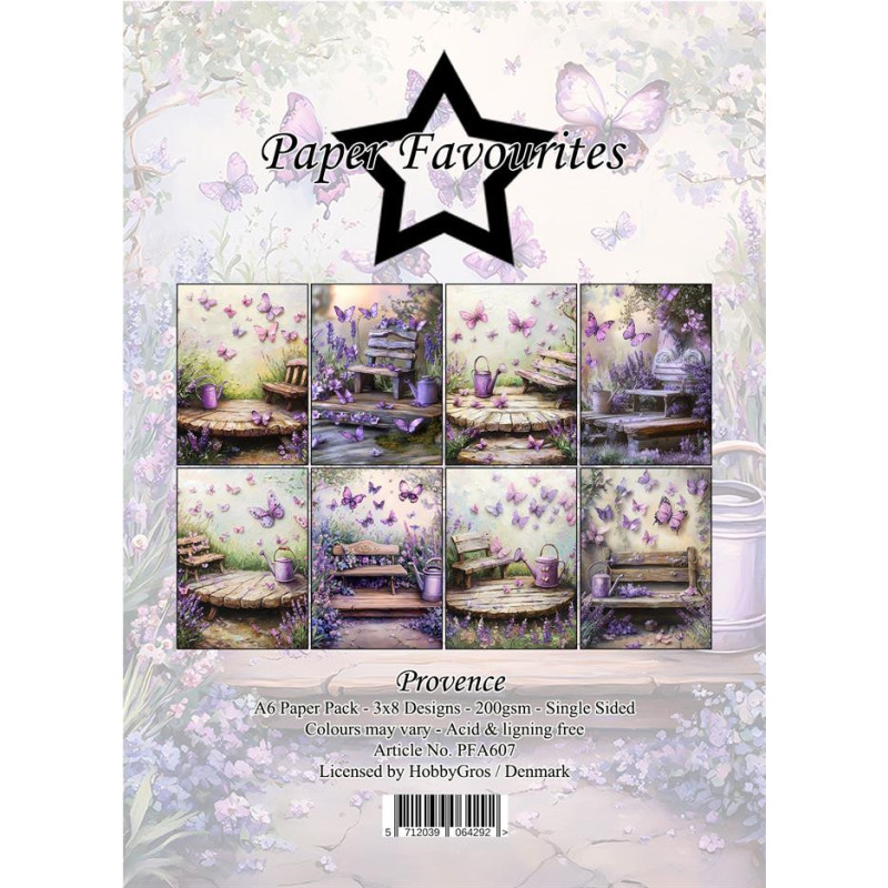Paper Favourites - Papirpakke A6 - Provence - PFA607