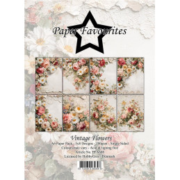 Paper Favourites - Papirpakke A6 - Vintage Flowers - PFA608