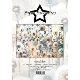 Paper Favourites - Papirpakke A5 - Dandelion - PFA207