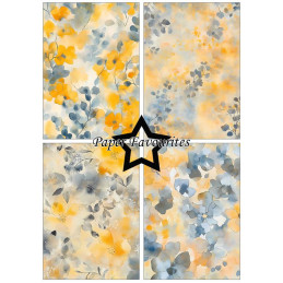 Paper Favourites - Papirpakke A5 - Watercolour Flowers - PFA208