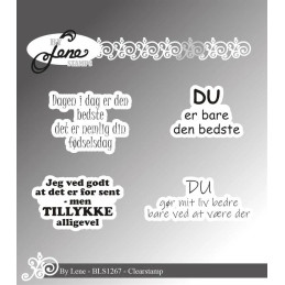 By Lene - Stempel - Danske Tekster - BLS1267