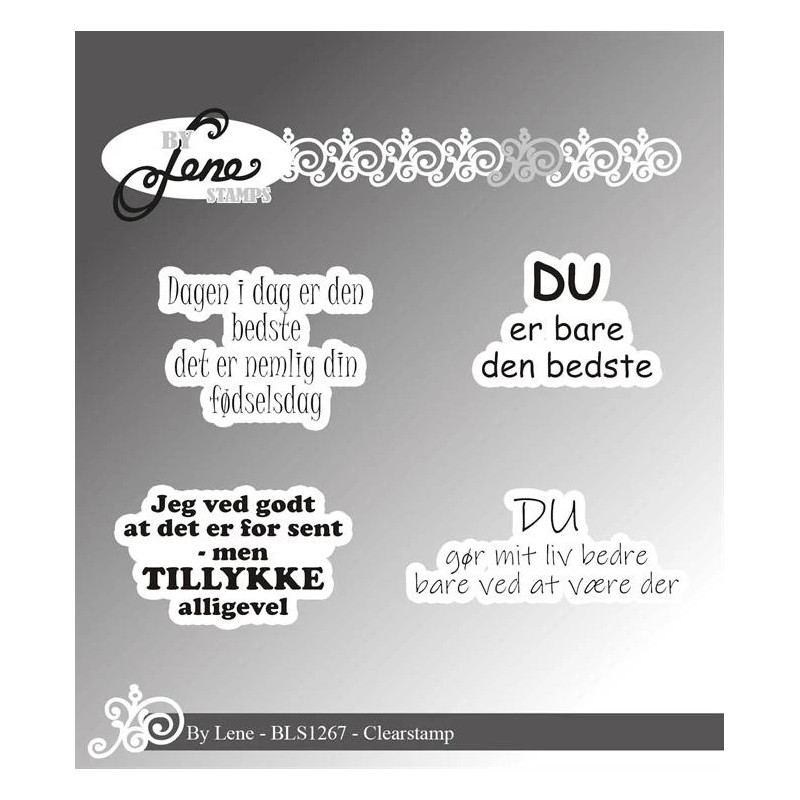 By Lene - Stempel - Danske Tekster - BLS1267