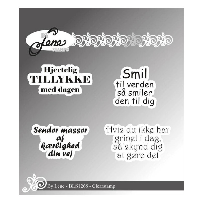 By Lene - Stempel - Danske Tekster - BLS1268