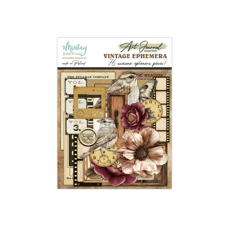 Mintay Papers - Art Journal Ephemera Pack - Vintage