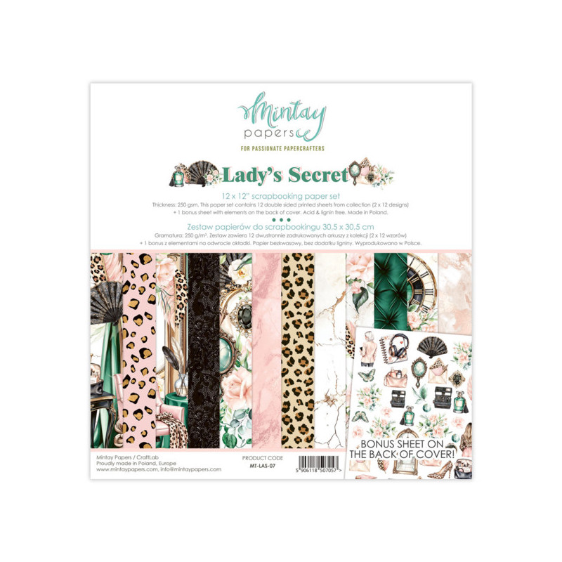 Mintay Papers - Papirpakke 30x30 - Lady's Secret