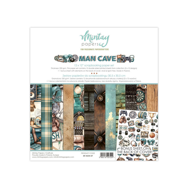 Mintay Papers - Papirpakke 30x30 - Man Cave