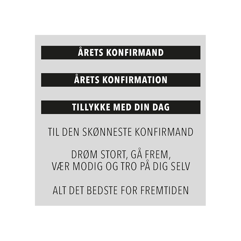 Design5 - Stempel - Årets Konfirmand - D500238C