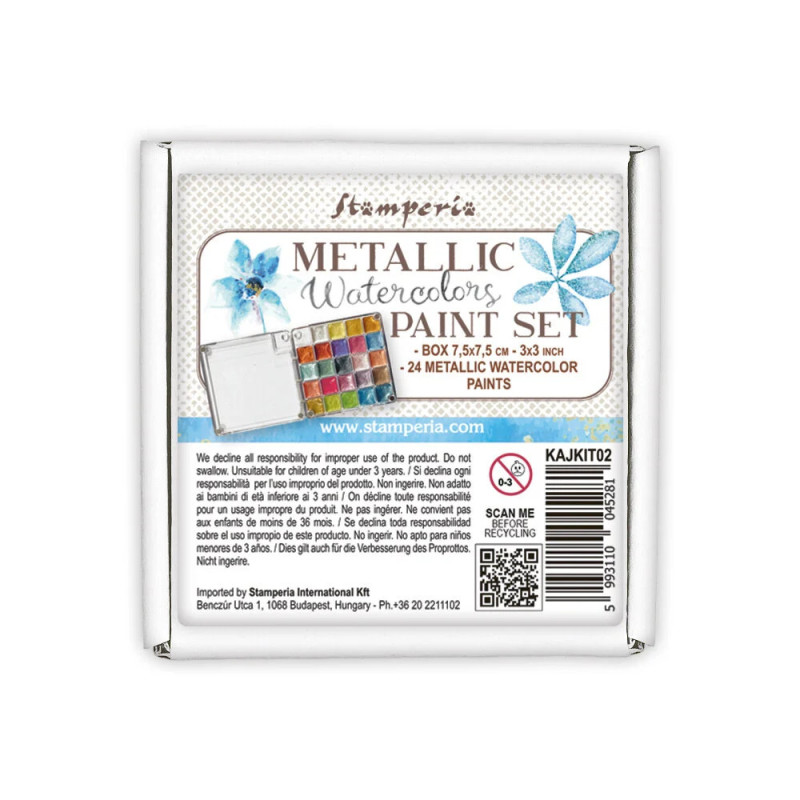 Stamperia - Metallic Watercolor Paint Set