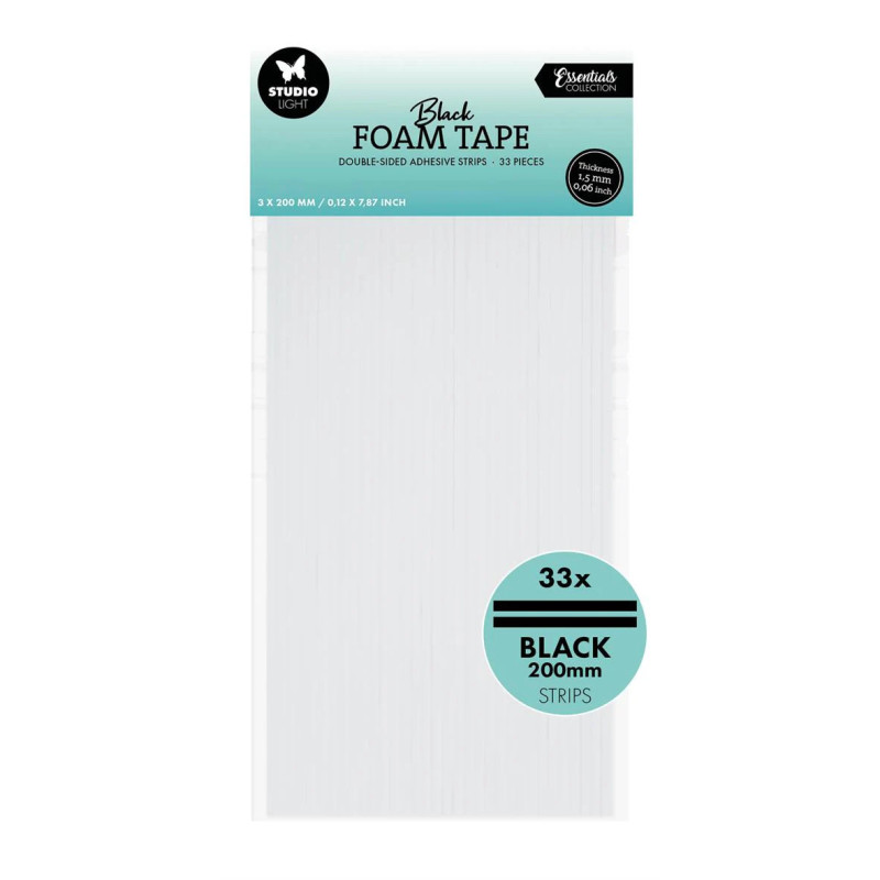Studio Light - Doublesided Foam Tape - Black Strips