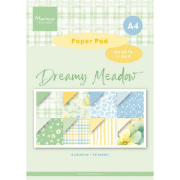 Marianne Design - Papirblok A4 - Dreamy Meadow - PK9219