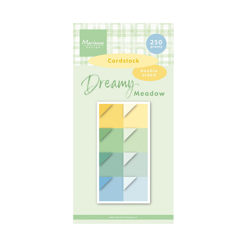 Marianne Design - Papirblok 15x30 - Dreamy Meadow - Cardstock - PK9220