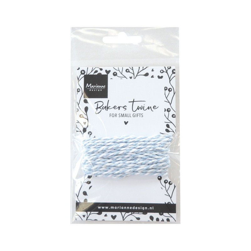 Marianne Design - Bakers Twine - Light Blue/White