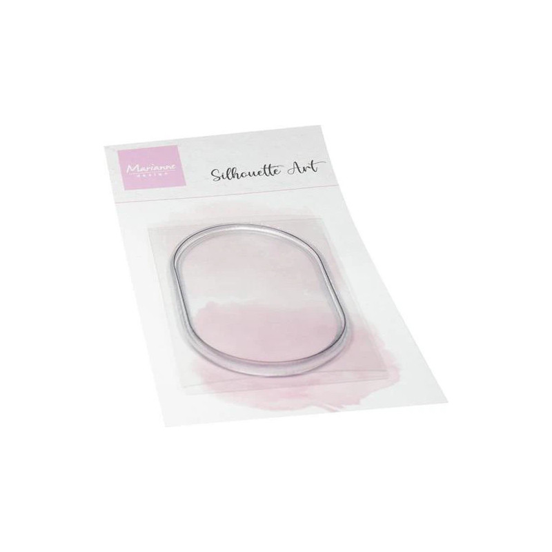 Marianne Design - Clear Stamps - Silhouette Art - Oval Frame - CS1187